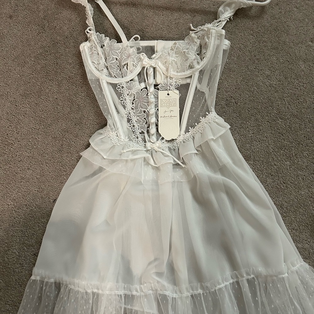 White brand new lingerie dress